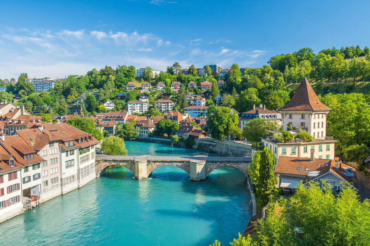 Aerial View Of Bern, Switzerland